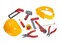 Kids Tool Toy - Pretend Play Children's Tool Belt Set with Hard Hat, Tape Measure and Toy Hand Tools